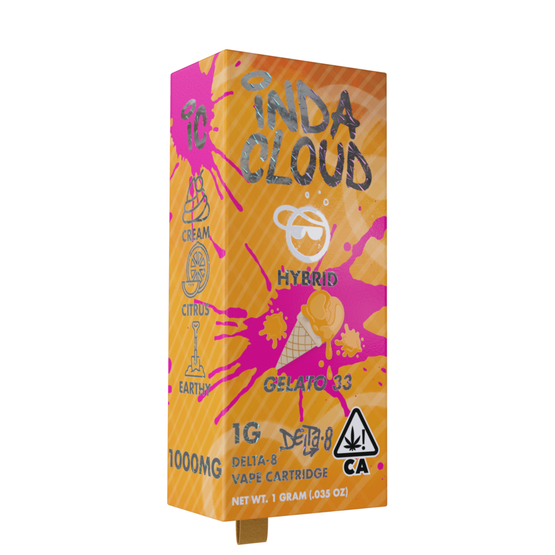 Closed Gelato 33 Delta 8 Vape Cartridge 1 Gram