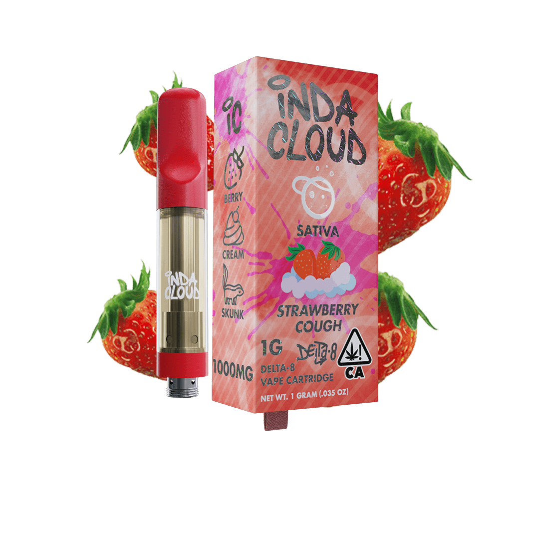 Strawberry Cough Delta 8 Vape Cartridge 1 Gram