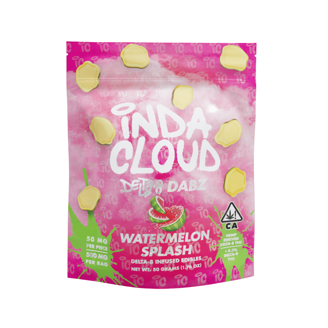 Packet Of Watermelon Splash Delta 8 Edible Dabz 500 Mg