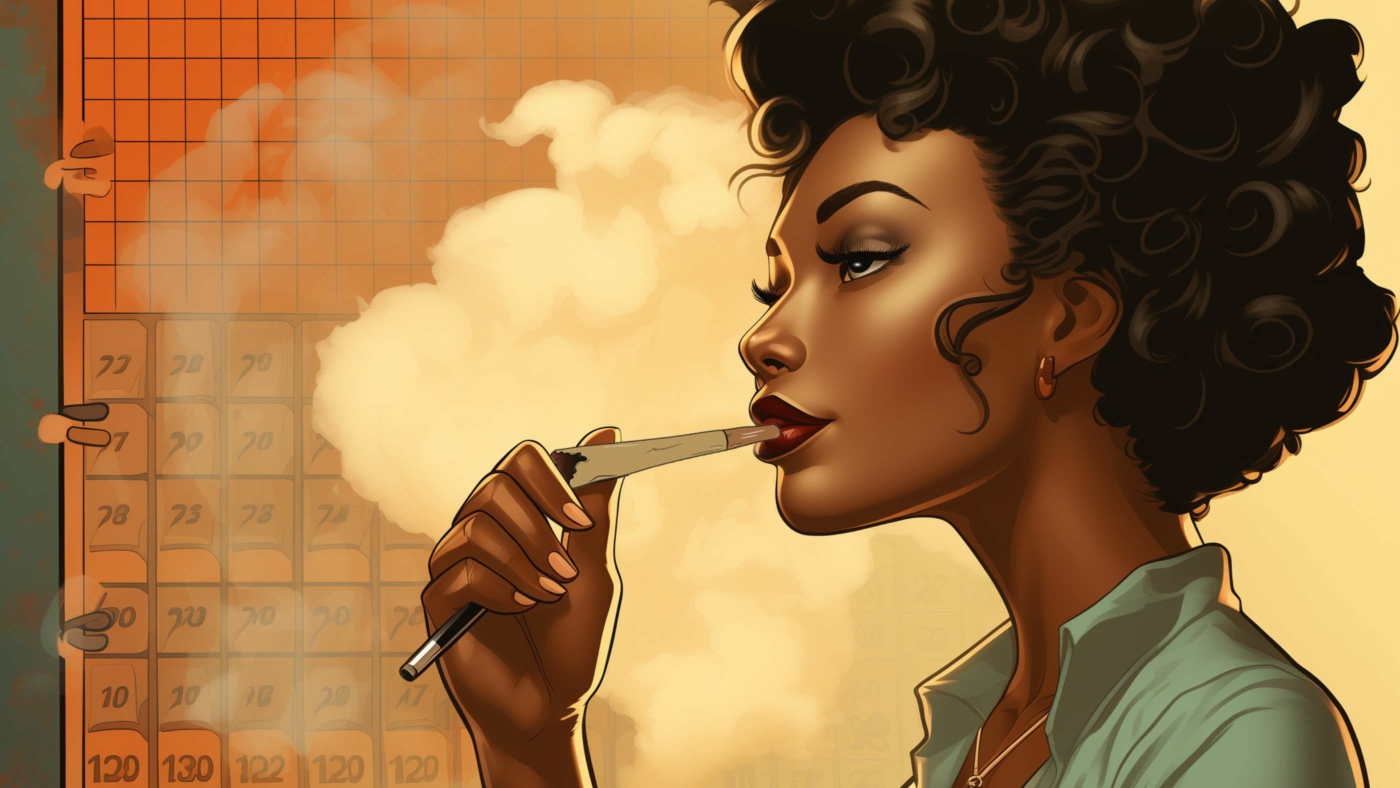 Indacloud. A Black Woman Looking At A Calendar Ciggerettespliff 6Eeb87Fa A6B2 4E61 A5C8 30F6694912Cb