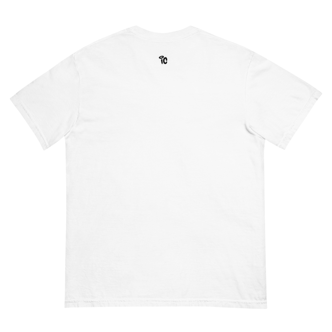 Unisex Garment Dyed Heavyweight T Shirt White Back 6541639F9516C